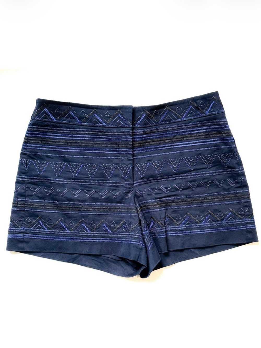 White House Black Market Blue Patterned Women's Shorts
